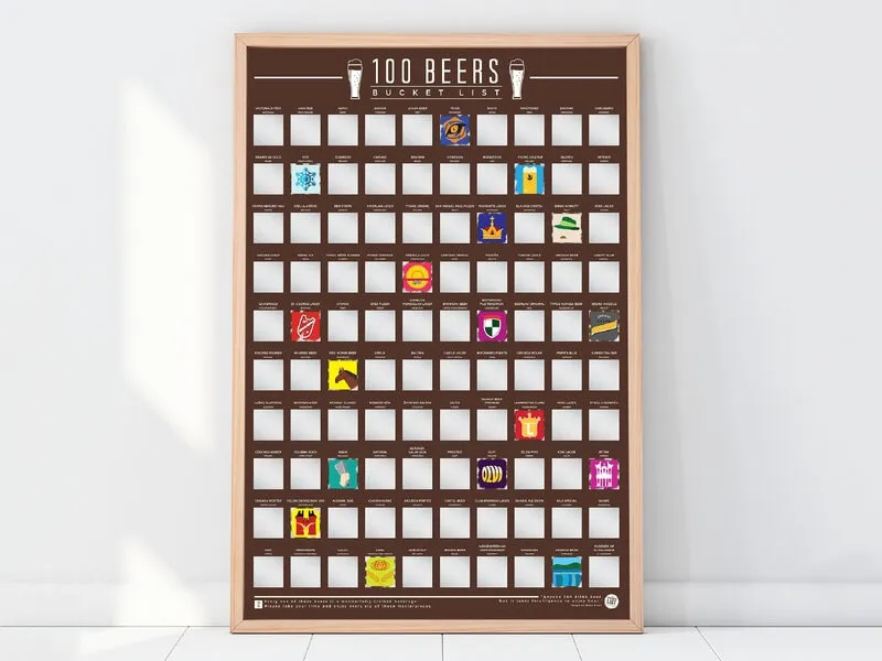 Alternativ bild 0 för 100 Beers Skrapaffisch