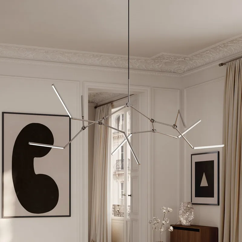 Bild 1 för 101 Copenhagen Stick chandelier takkrona Chrome