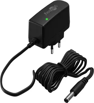 Produktfoto för 12V Strömförsörjningsenhet med 5.5mm x 2.5mm DC-kontakt, 7.2W, 0.6A