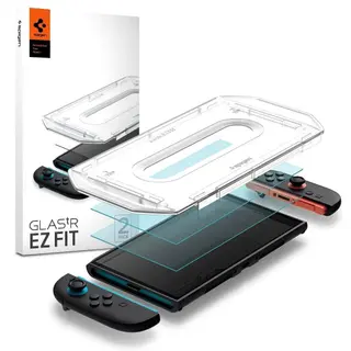 Produktfoto för [2-Pack] Spigen Nintendo Switch 2 Härdat Glas Skärmskydd EZ Fit
