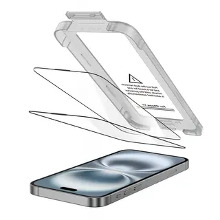 Produktfoto för [2-Pack] Tech-Protect iPhone 17 Pro Härdat Glas Skärmskydd - Svart