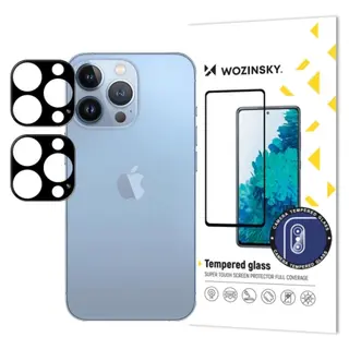 Produktfoto för [2-Pack] Wozinsky iPhone 17 Pro Linsskydd Härdat Glas Full