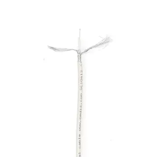 Produktfoto för 20 m dubbelskärmad koaxialkabel – PVC, vit