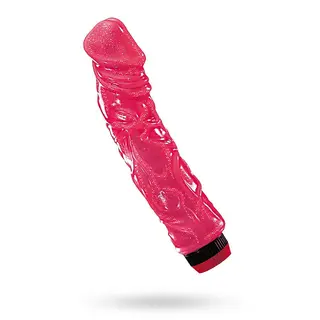 Produktfoto för 22.5 CM Glitter Flexibel Realistisk Dildovibrator