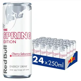 Produktfoto för 24 x Red Bull Energidryck, 250 ml, Spring Edition 2026 2 kr pant