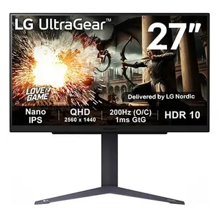 Produktfoto för 27" LG UltraGear 27GS75Q-B - 2560x1440 - 180Hz - IPS