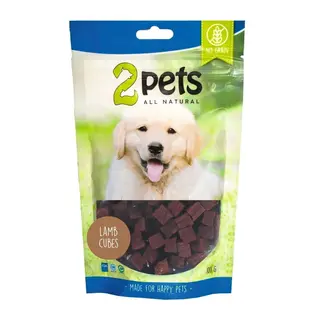 Produktfoto för 2pets Dogsnack Lamb Cubes 100 g
