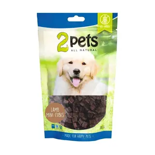 Produktfoto för 2pets Dogsnack Lamb MiniCubes 400 g