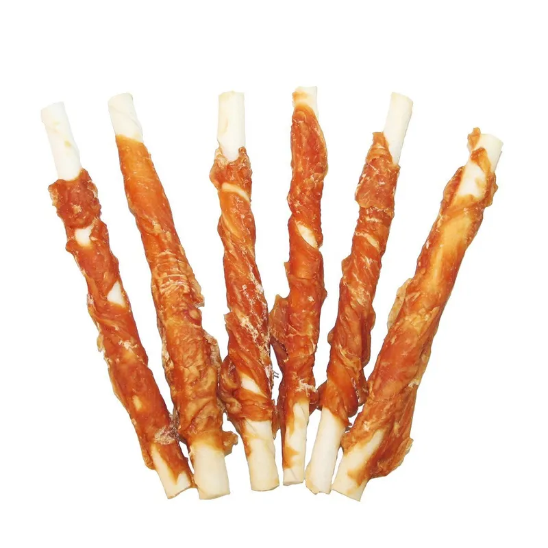 Bild 2 för 2pets Tuggpinne m kycklingfilé 12cm 30-pack 400g