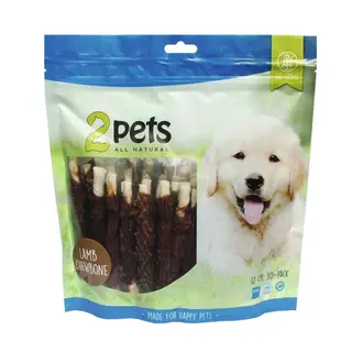 Produktfoto för 2pets Tuggpinne med Lamm 30-pack 400 g