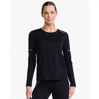 Produktfoto för 2XU Aero L/S Women Black/Silver Reflective