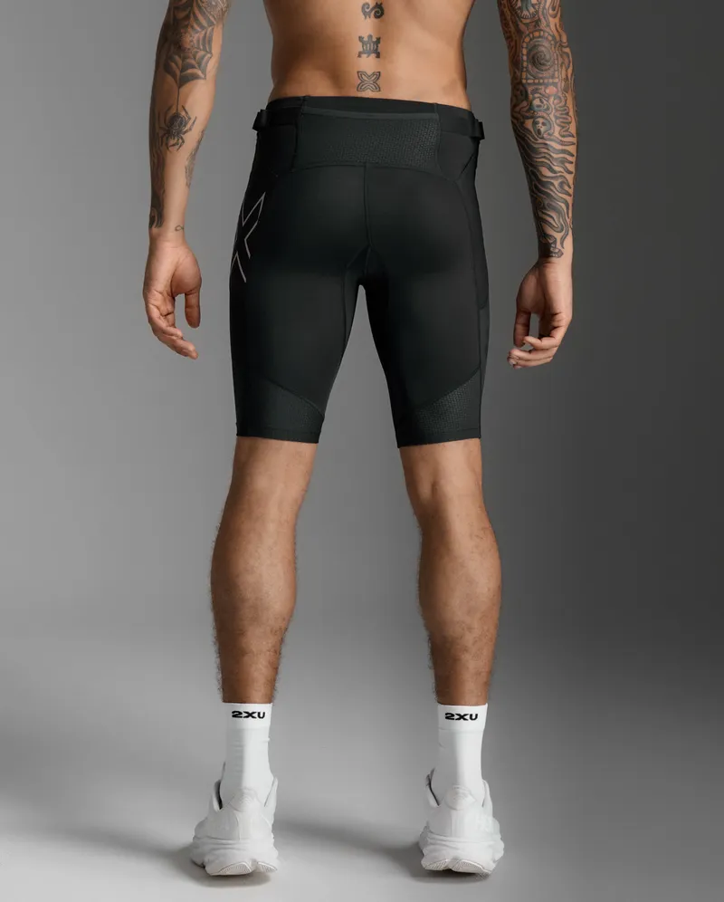Bild 3 för 2XU Aero Mesh Compression Shorts Black/Silver Reflective