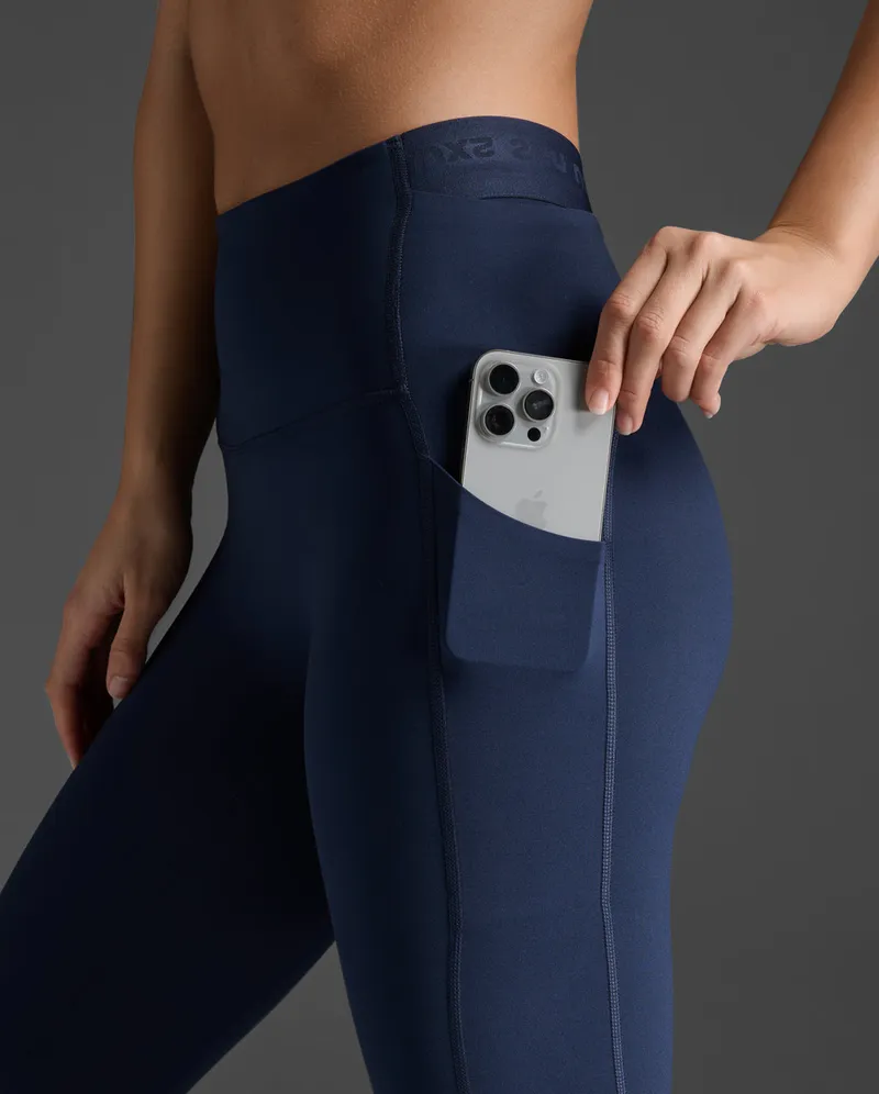 Bild 7 för 2XU Form Stash Hi-Rise Comp Tight Midnight/White