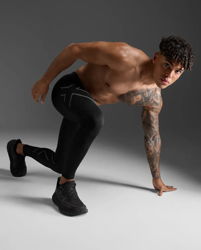 Bild 3 för 2XU Ignition Shield Comp Tights Men Black/Black Reflective