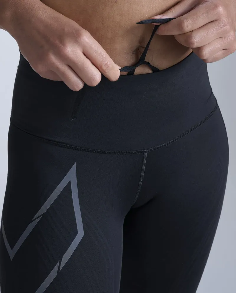 Bild 5 för 2XU Lgt Speed Mid-Rise Comp Tight Women Black/ Black Reflective