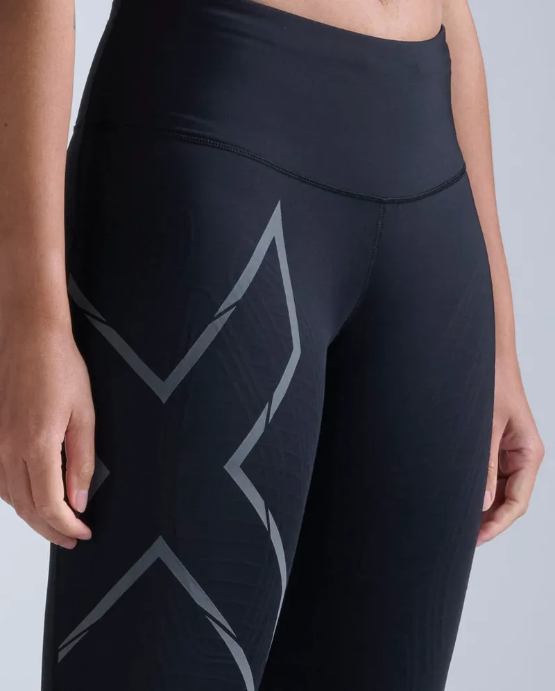 Bild 6 för 2XU Lgt Speed Mid-Rise Comp Tight Women Black/ Black Reflective