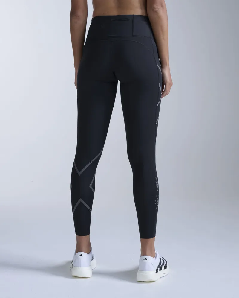 Bild 10 för 2XU Lgt Speed Mid-Rise Comp Tight Women Black/ Black Reflective