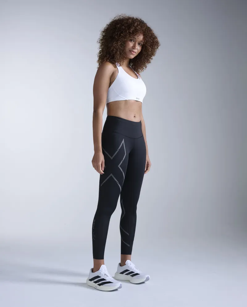 Bild 3 för 2XU Lgt Speed Mid-Rise Comp Tight Women Black/ Black Reflective
