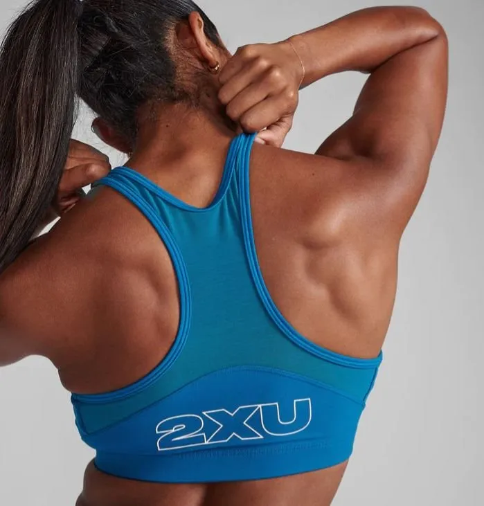 Bild 2 för 2XU Motion Zip Bra Seaport/White