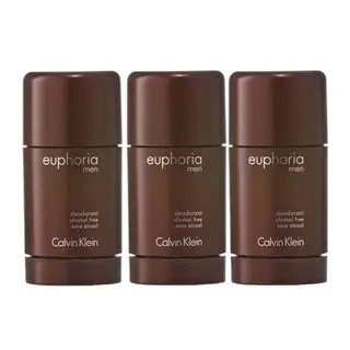 Produktfoto för 3-pack Calvin Klein Euphoria For Men Deostick 75ml