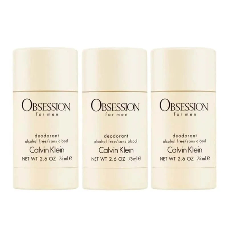 Alternativ bild 0 för 3-pack Calvin Klein Obsession For Men Deostick 75ml