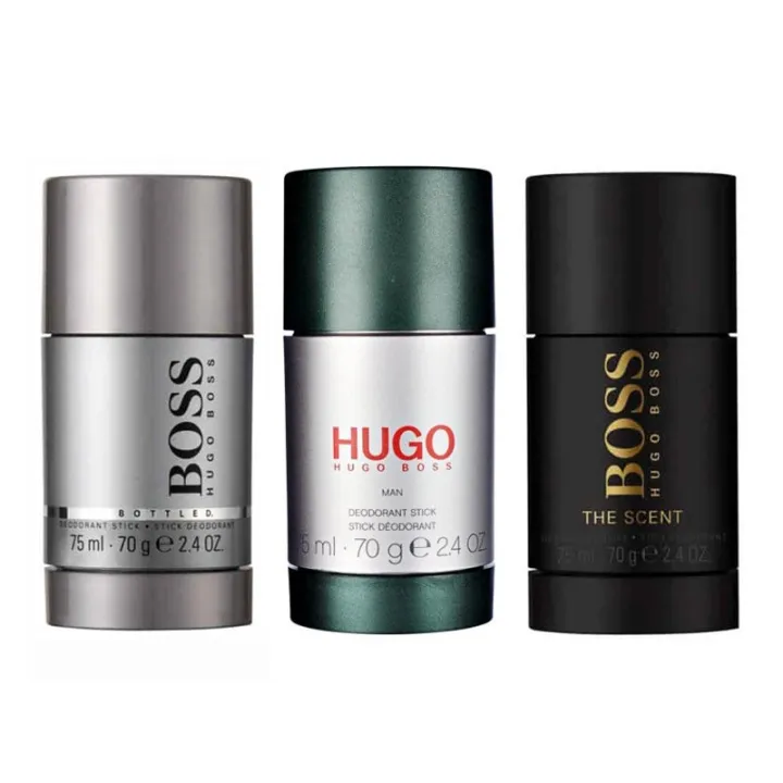 Alternativ bild 0 för 3-pack Hugo Boss Deostick (Bottled + Hugo Man + The Scent 75ml)