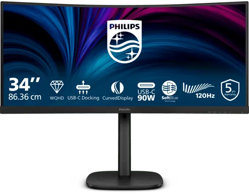 Alternativ bild 0 för 34" Philips 34B2U3600C - 3000 Series - LED monitor - curved - 34"