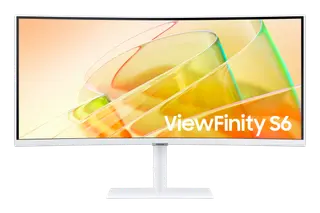 Produktfoto för 34" Samsung ViewFinity S6 - 3440x1440 - 100Hz - Thunderbolt 4 - 90W PD - KVM Switch - 5 ms - Skärm