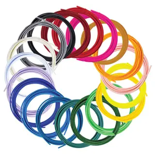 Produktfoto för 3Doodler Filament FLOW 20 PLA 20 färger refillförpackning, 20 st