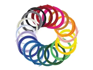 Produktfoto för 3Doodler Filament FLOW 20 PLA 20 färger refillförpackning, 20 st