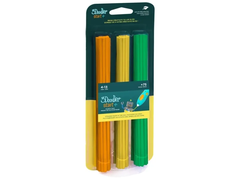Alternativ bild 0 för 3Doodler START Mix2 75-Pack (Orange, Gul, Grön)