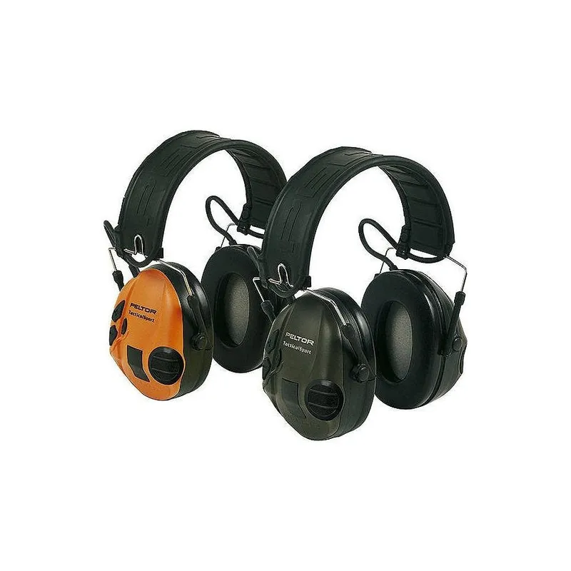 Bild 2 för 3M Peltor SportTac MT16H210F-478-GN - Hörlurar - fullstorlek - kabelansluten - orange, olivgrön