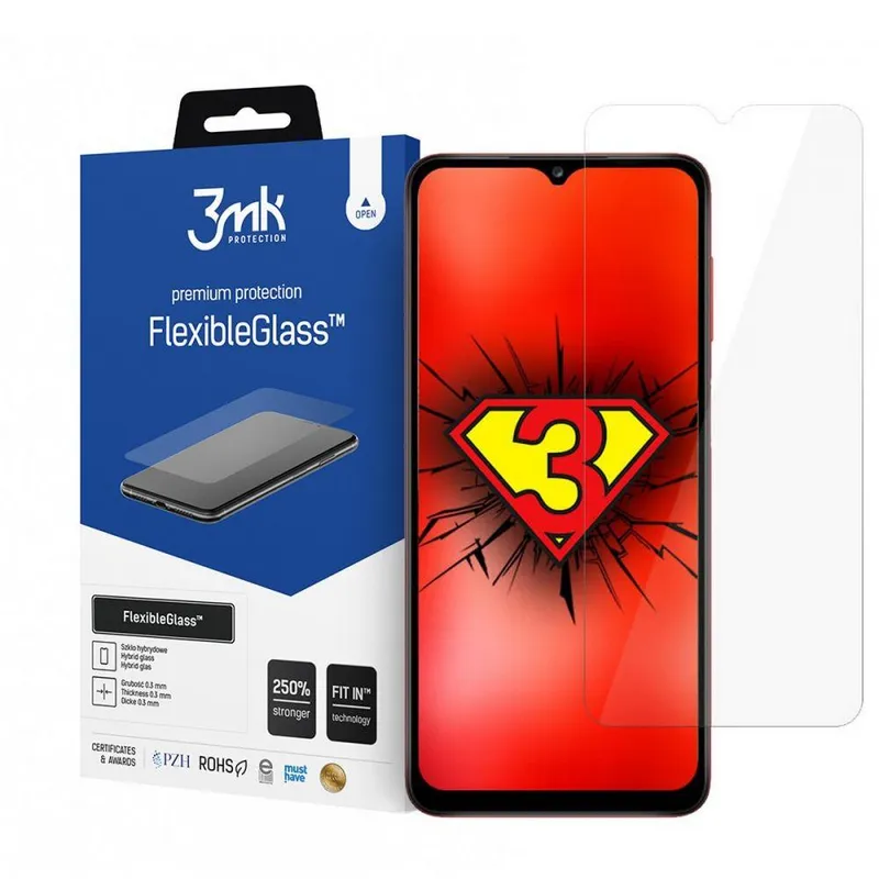 Alternativ bild 0 för 3MK Galaxy A20s Hybrid Okrossbart Glas FlexibleGlass