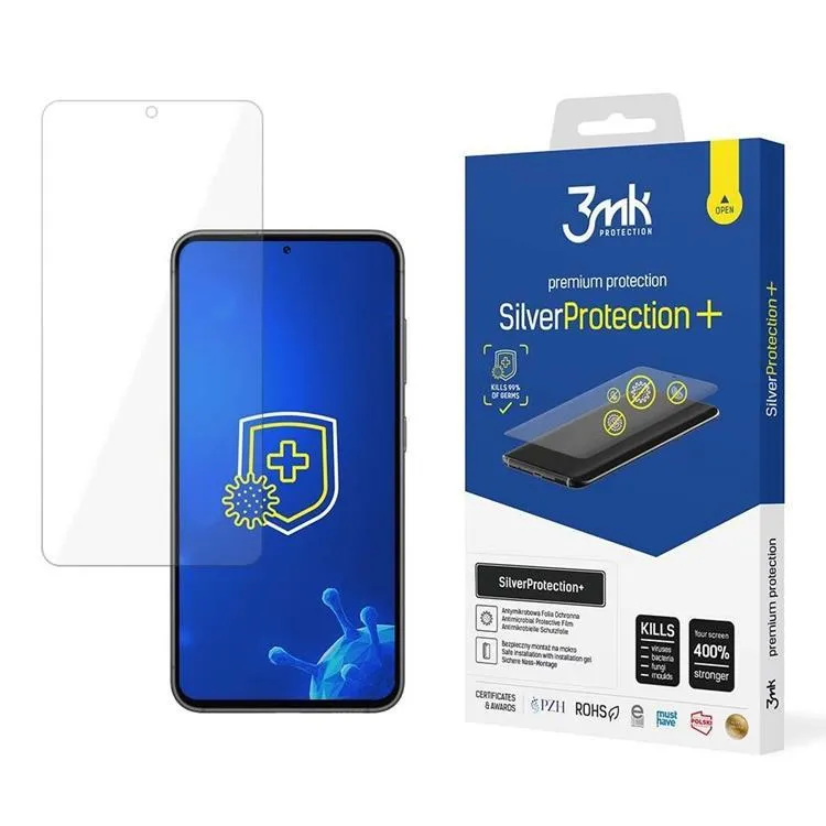 Alternativ bild 0 för 3mk Galaxy S23 Plus Plastfilm skärmskydd Silver Protection+