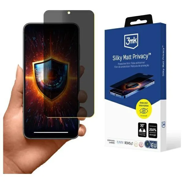 Alternativ bild 0 för 3MK Galaxy S24 Plastfilm Skärmskydd Silky Matt Privacy