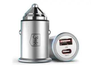 Produktfoto för 3mk Hyper Billaddare 45W - Grå