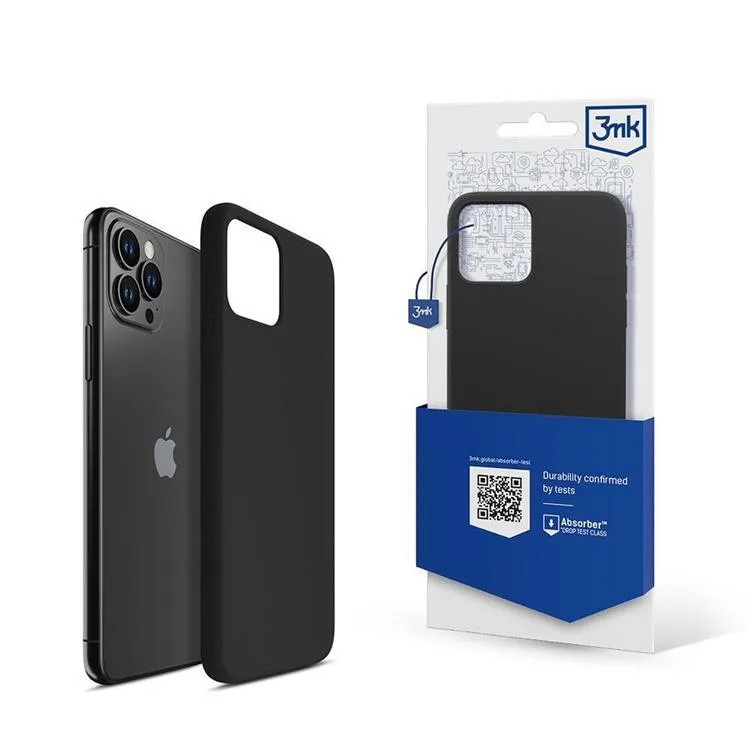 Alternativ bild 0 för 3MK iPhone 11 Pro Max Mobilskal Silicone - Svart