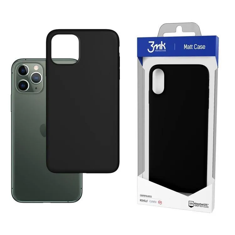 Alternativ bild 0 för 3MK iPhone 12/12 Pro Mobilskal Matt - Svart