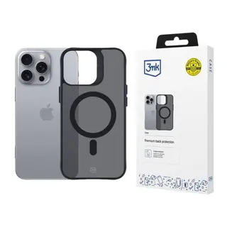Produktfoto för 3MK iPhone 16 Pro Max Mobilskal Magsafe Smoke - Svart