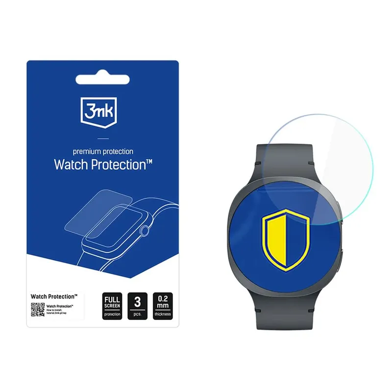 Alternativ bild 0 för 3mk skärmskydd FlexibleGlass till Samsung Galaxy Watch 8 44mm