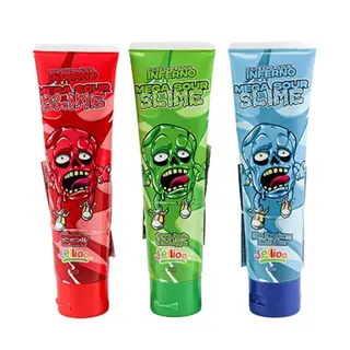 Produktfoto för 3st - Inferno Mega Sour Slime 120g