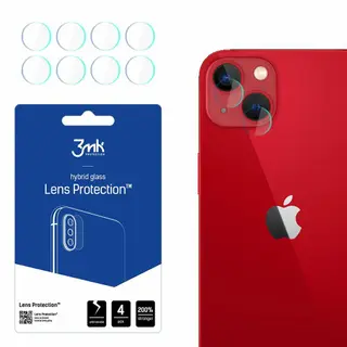 Produktfoto för [4-Pack] 3MK iPhone 13 Mini Kameralinsskydd Hybrid Glas
