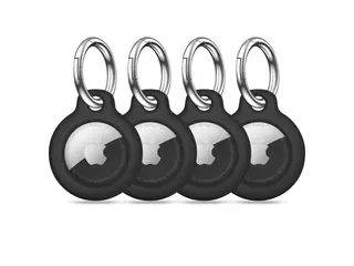 Produktfoto för [4-Pack] Tech Protect Apple Airtag Nyckelring - Svart