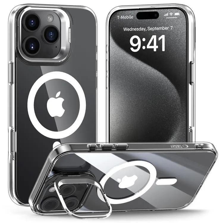 Alternativ bild 0 för 4kom.pl Fodral till iPhone 16 Pro MagStand MagSafe för telefon Klar