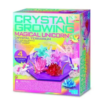 Produktfoto för 4M Crystal Growing - Magical Unicorn - Crystal Terrarium