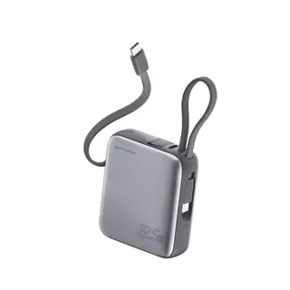 Produktfoto för 4Smarts Pocket Powerbank med Dubbla USB-C-kablar 10000 mAh 22.5 W – Space Grey