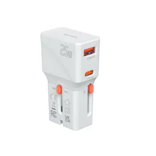 Produktfoto för 4smarts Reseladdare 25W 1x USB-C 1xUSB-A Nomad Pocket - Vit