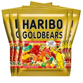 Produktfoto för 5st - Guldbamsar 80g