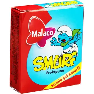 Produktfoto för 5st - Malaco Smurf Fruktputer 20g