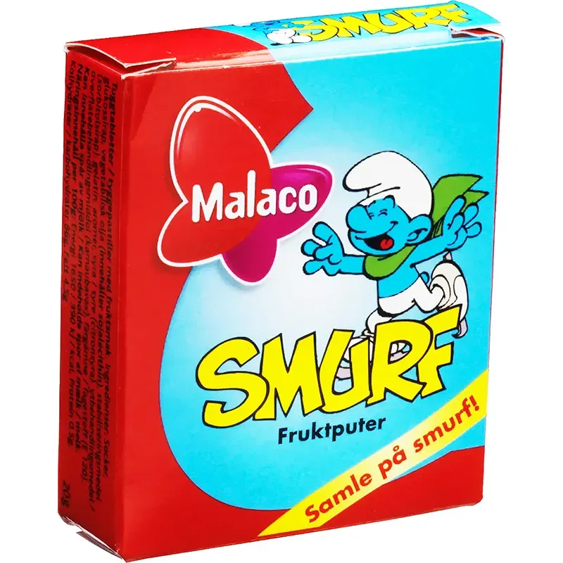 Alternativ bild 0 för 5st - Malaco Smurf Fruktputer 20g